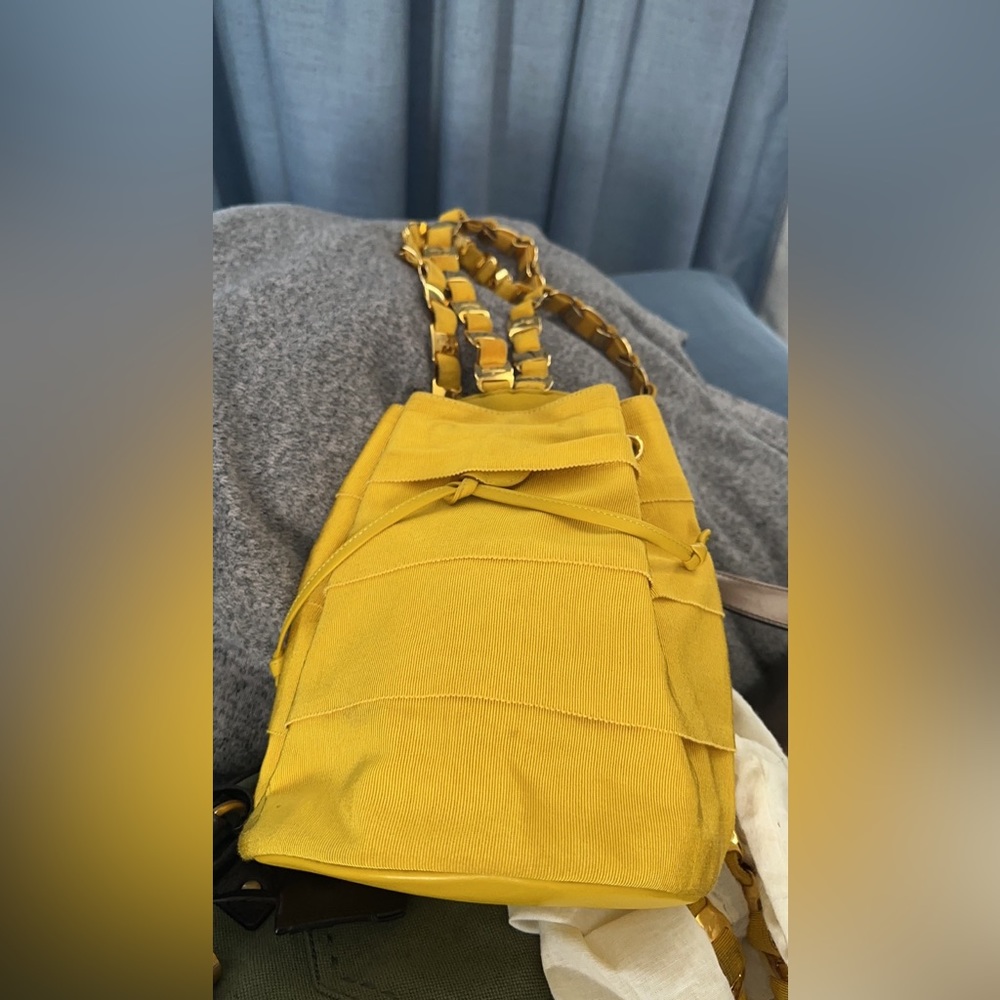 Vintage yellow Ferragamo backpack